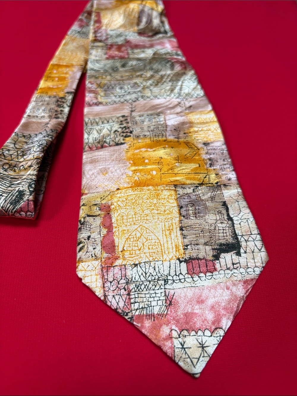 Gallery Collection Paul Klee vintage silk tie!